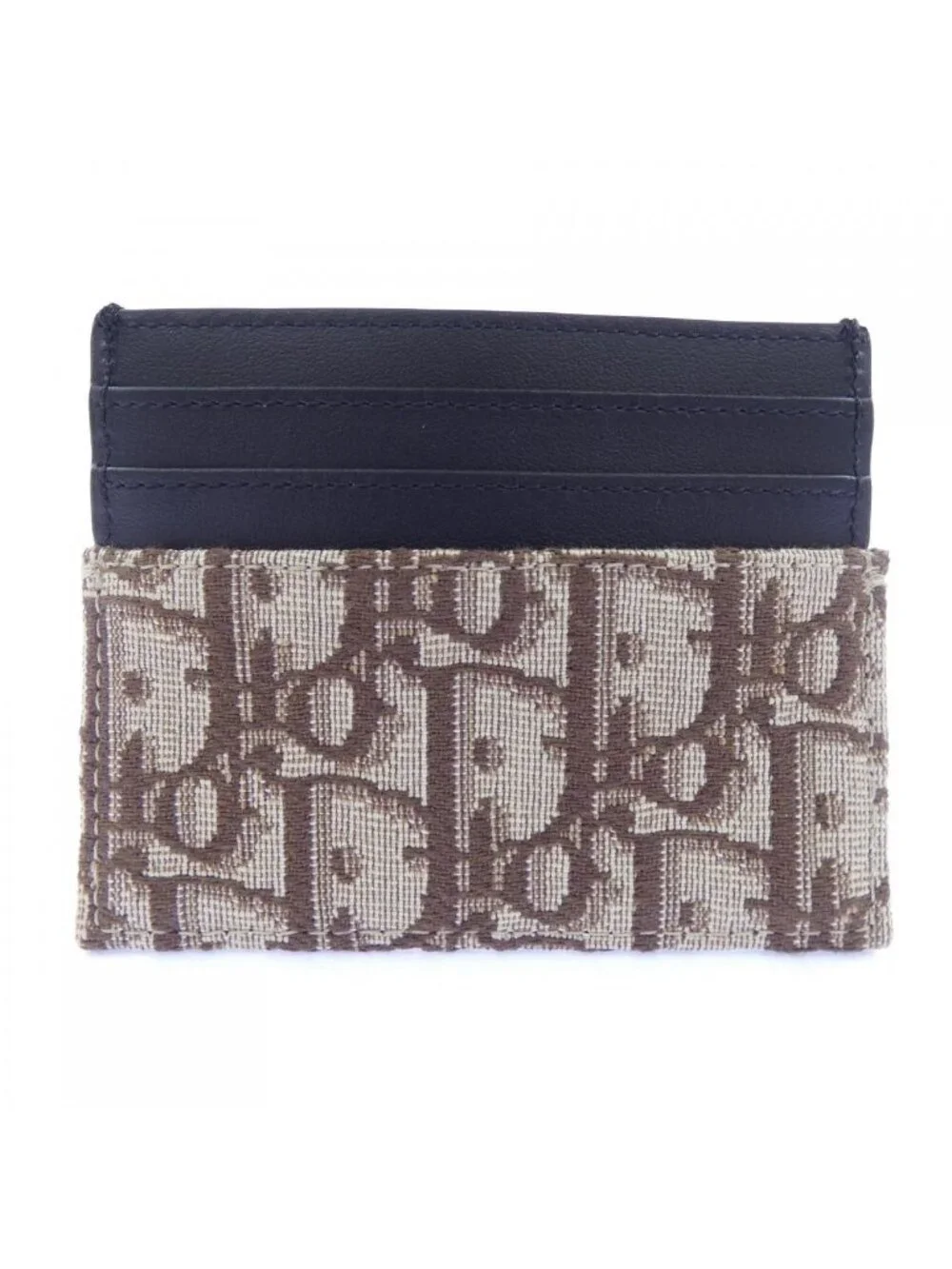 Dior Card Case Holders Brown